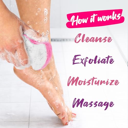 Spongeables Lavender Foot Exfoliating Scrub Sponge - 6 Count