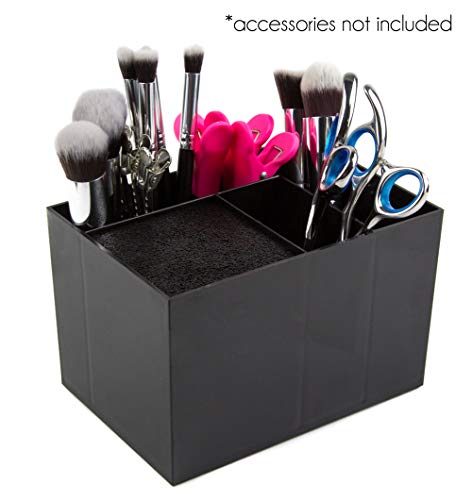 Salon Tool Organizer Box - 6 Compartment Scissor Holder for Stylists