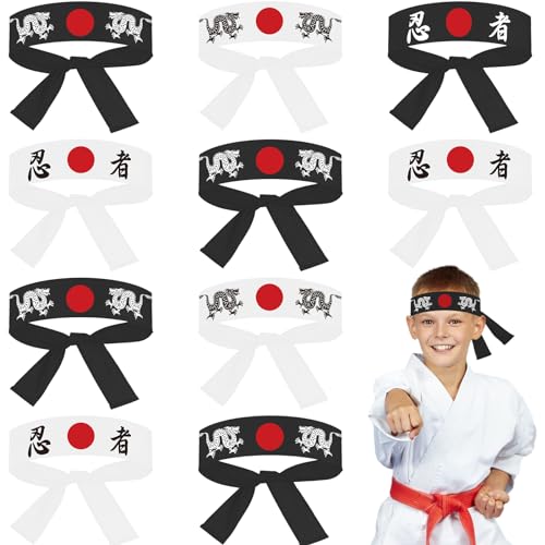 48 Pcs Japanese Karate Headbands | Chef Bandanas for Cooking & Sports