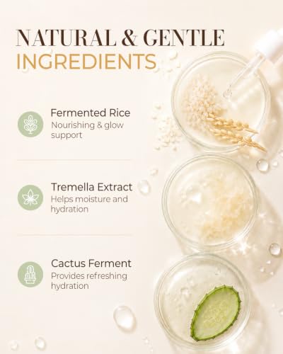 Rice Face Mask Sheet for Hydrated Glass Skin - 5 Pack
