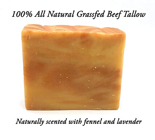 All-Natural Meadow Bloom Tallow Bar Soap - Fennel & Clay