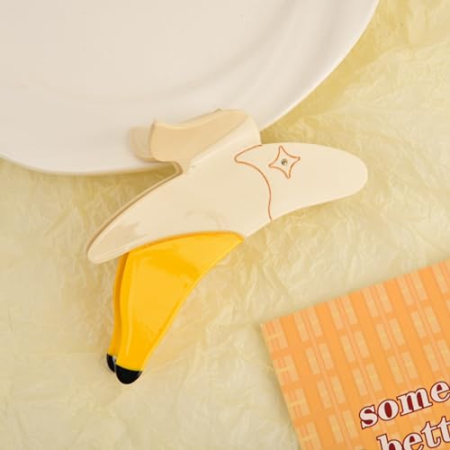 Banana Acetate Fruit Hair Claw Clip for Women - Fun Small Hair accessory