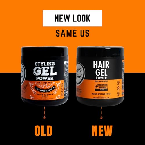 Rolda Extra Strong Hold Hair Gel for Men - Alcohol Free, High Shine, 17.6 oz