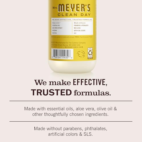 Mrs. Meyer's Clean Day Liquid Hand Soap, Daisy, 12.5 fl oz (3 Pack) - Moisturizing & Cruelty-Free