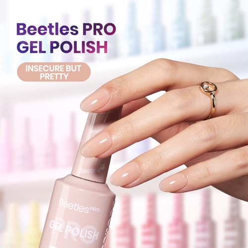 Beetles PRO Nude Gel Polish 20ml - Insecure but Pretty Creme Pink Variant