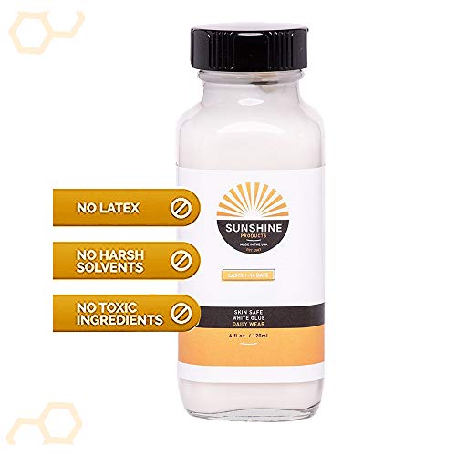 Sunshine Tape Lace Wig Adhesive - Skin Safe White Glue (.5oz)