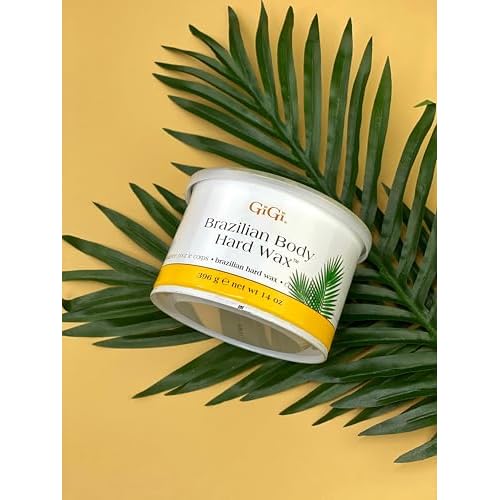 GiGi Brazilian Body Hard Wax for Hair Removal, Non-Strip for Coarse Hair, Ideal for Bikini, Face & Sensitive Areas, 14 oz, 1 Pack