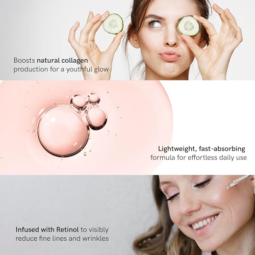The Beauty Elixir Collagen & Retinol Serum for Face - Hydrating Anti-Aging Korean Skincare - 1.69 Fl Oz
