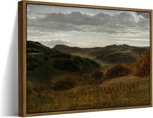 Framed Vintage Landscape Wall Art - 16x12 Inch Rustic Print