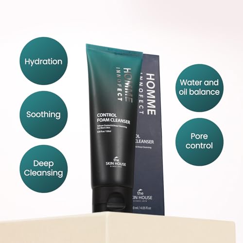 The Skin House Homme Innofect Face Wash 4.05 fl. oz | Oil Control Cleanser for Men