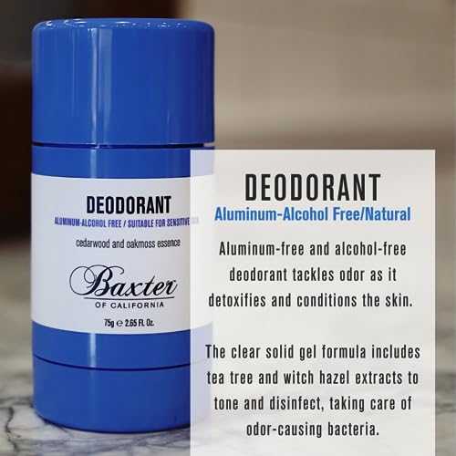 Baxter of California Aluminum-Free Deodorant, Cedarwood & Oakmoss, 2.65 oz