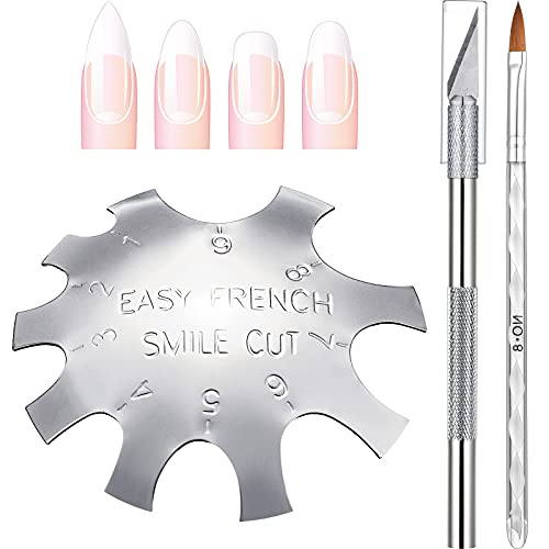 Acrylic Nail Tool Kit - French Tip Cutter & Brush Set