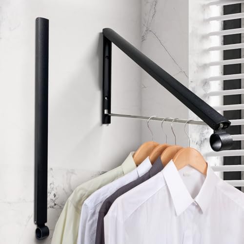 Retractable Wall Mounted Drying Rack - Aluminum Clothes Hanger