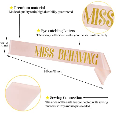 Bachelorette Party Sash Set - 12 Pack with Bride to Be & Team Bride Sashes
