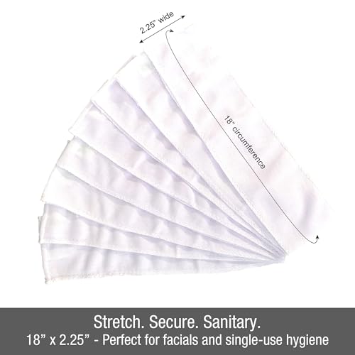 APPEARUS Disposable Stretch Cotton Facial Headband - 48 Count