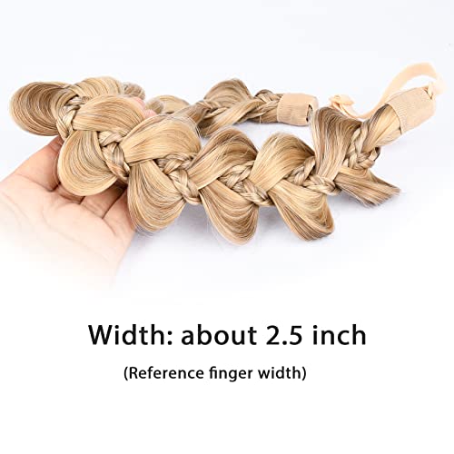 Kinky Synthetic Hair Braided Headband - 8-Caramel Blonde