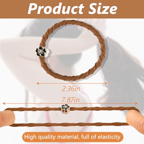 Bouiexye 72 Pack Boho Hair Ties & Bracelets for Women – No Damage, Multi-Color, Heart Design