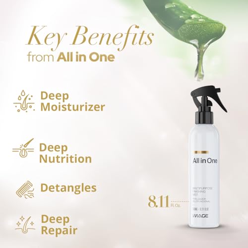 Image All-in-One Leave-In Hair Treatment 9-in-1 Hydrating & Protecting Mist - 8.11 Fl Oz