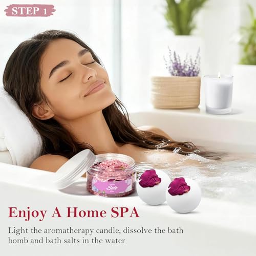 Persidra 9-Piece Spa Gift Set for Women, Self Care Bath & Body Kit
