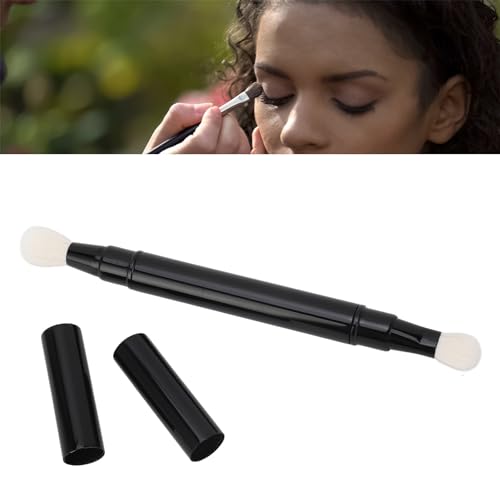 Dual Ended Eyeshadow Brush with Cap - Travel-Friendly Blending Tool