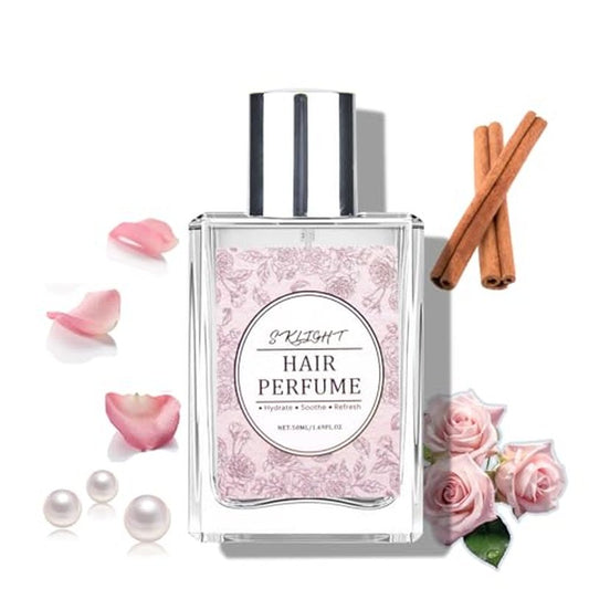 Fvquhvo Hair Perfume for Women, Long Lasting Pheromone Perfume, Hair and Body Mist, Romantic Rose Scent, Hydrates and Nourishes, 50ML
