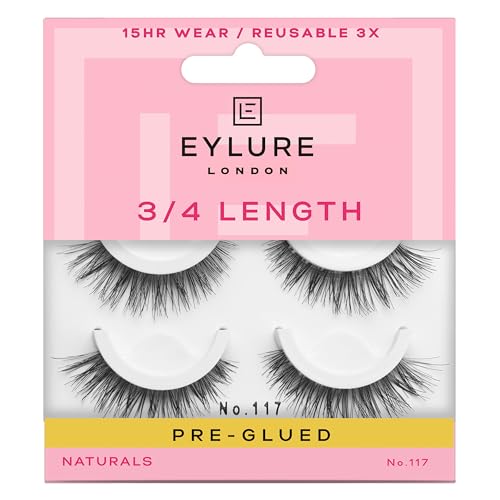 Eylure Pre-Glued Wispy Light Texture Eyelashes No. 117 Twin Pack