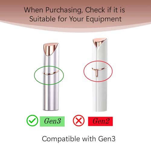 6 Pack Replacement Heads Gen 3 Compatible with Flawless Facial Hair Remover, Replacement Blades Heads Compatible with Finishing Touch Flawless Hair Removal Generation 3