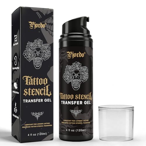 Pjordo Tattoo Stencil Transfer Gel Solution for Precise Skin Art Transfer
