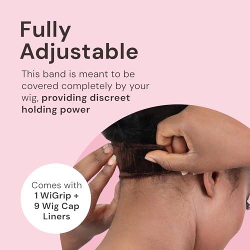 MILANO COLLECTION Chocolate Brown Wig Grip Band with 9 Nylon Caps