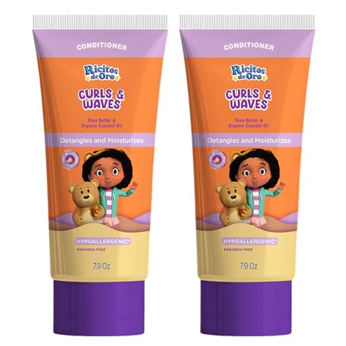 Ricitos de Oro Curl Conditioner 2-Pack | Hydrating Shea Butter Formula for Bouncy Curls | 7.9 oz