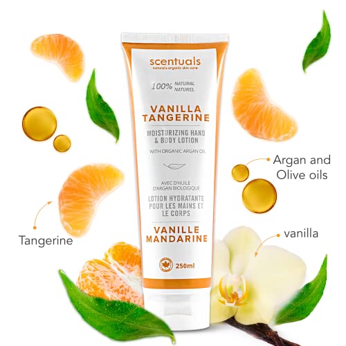 Vanilla Tangerine Hand & Body Cream with Organic Oils - 250 ml