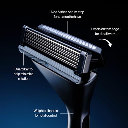 House of Atlas Men's Razor Blade Refills - 5-Blade Precision Edge (4 Ct)