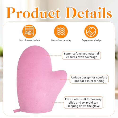 4-Pack Self Tanning Mitts for Streak-Free Application