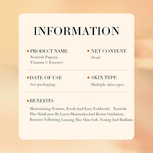 BIOAQUA Papaya Vitamin C Essence - Deep Hydration 30ml