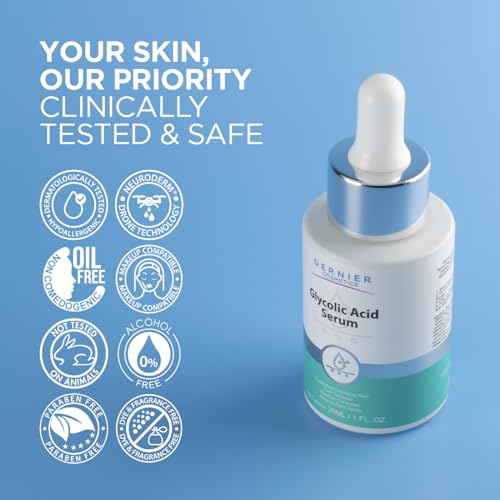 Dernier Glycolic Acid Serum 5% + Hyaluronic Acid for Skin Resurfacing