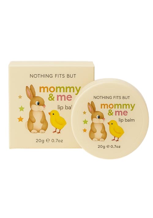 Vegan Mommy & Me Lip Balm - Fragrance-Free, Hypoallergenic Care for Moms and Babies, 0.7 Oz