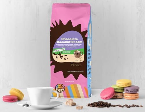 Decaf Chocolate Coconut Ground Coffee - Crazy Cups 10 oz Bag