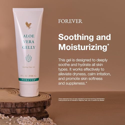 Aloe Vera Gelly 4 fl oz - Soothing & Moisturizing Gel for Skin