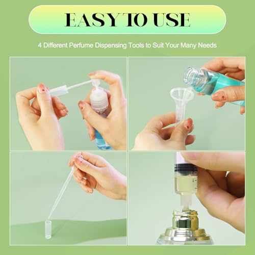 50Pcs 5ml Mini Spray Bottles - Refillable Perfume Atomizer Set with Tools