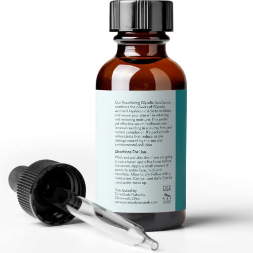 Glycolic Acid Face Serum - Exfoliating and Moisturizing Formula