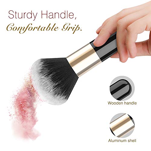 Luxspire Large Flat Kabuki Makeup Brush - Soft Powder Foundation & Blush Brush