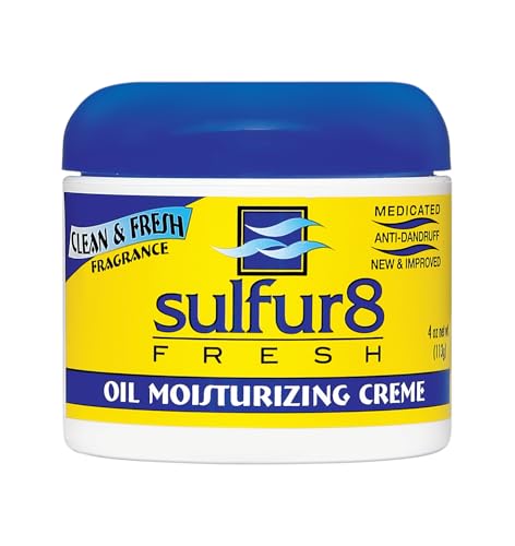 Sulfur8 Medicated Anti-Dandruff Hair Cream 4oz - Moisturizes & Controls Flakes