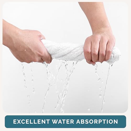 Casa Platino 24 Pack White Cotton Washcloths 13x13 Inches, Soft & Absorbent