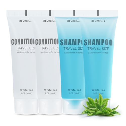 BFZMSLY Travel Shampoo & Conditioner Sets 20 Fl Oz - 10 Pack of 1 oz Bottles for Hotels & Travel