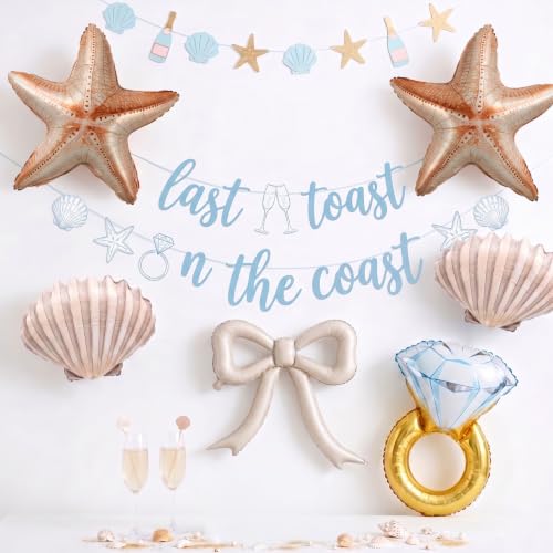 Last Toast on the Coast Beach Bachelorette Party Decorations Set