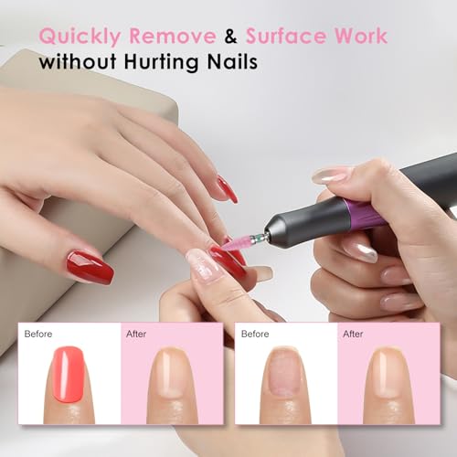5PCS Ceramic Nail Drill Bits Set for Acrylic & Gel Nails