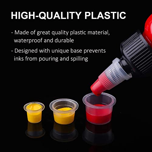 Large Tattoo Ink Caps - 1000pcs Disposable Pigment Cups by Autdor