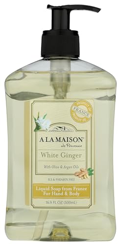 A LA MAISON White Ginger Hand Wash - Natural, Vegan, Biodegradable 16.9 Fl Oz