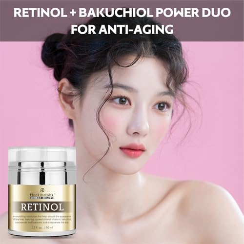 First Botany Korean Retinol Moisturizer with Bakuchiol & Hyaluronic Acid