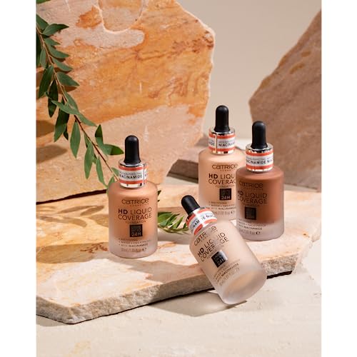 Catrice HD Liquid Coverage Foundation - 24HR Matte Finish, Light Beige